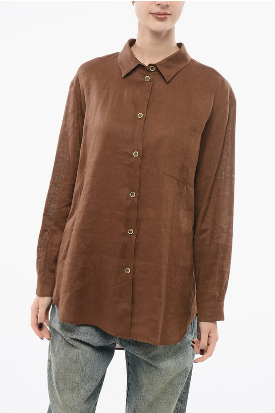 Super Blond Linen Oversized Shirt