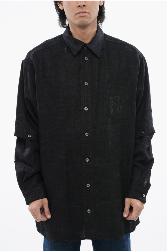 Linen Shirt With Re… - image