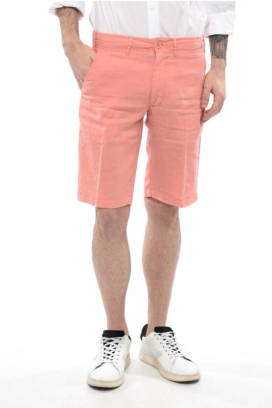 Corneliani Linen Shorts With Drawstring