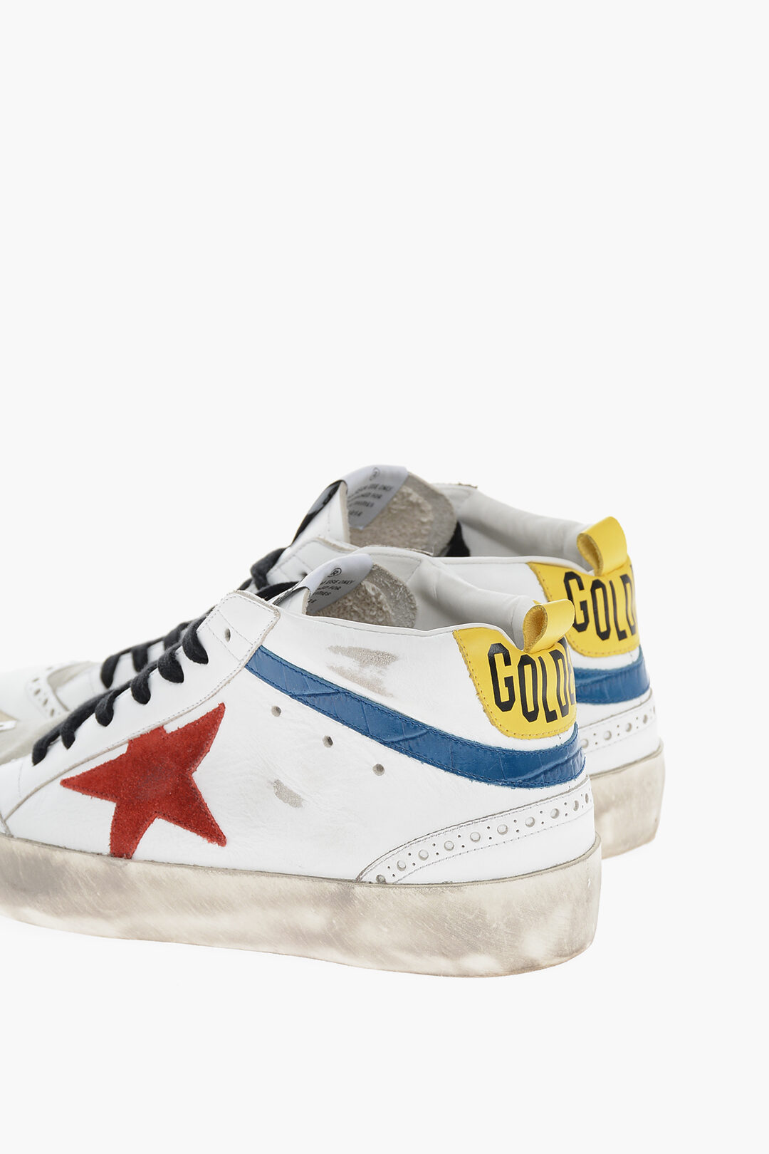 Golden Goose Lived in MID STAR Leather Sneakers men Glamood Outlet