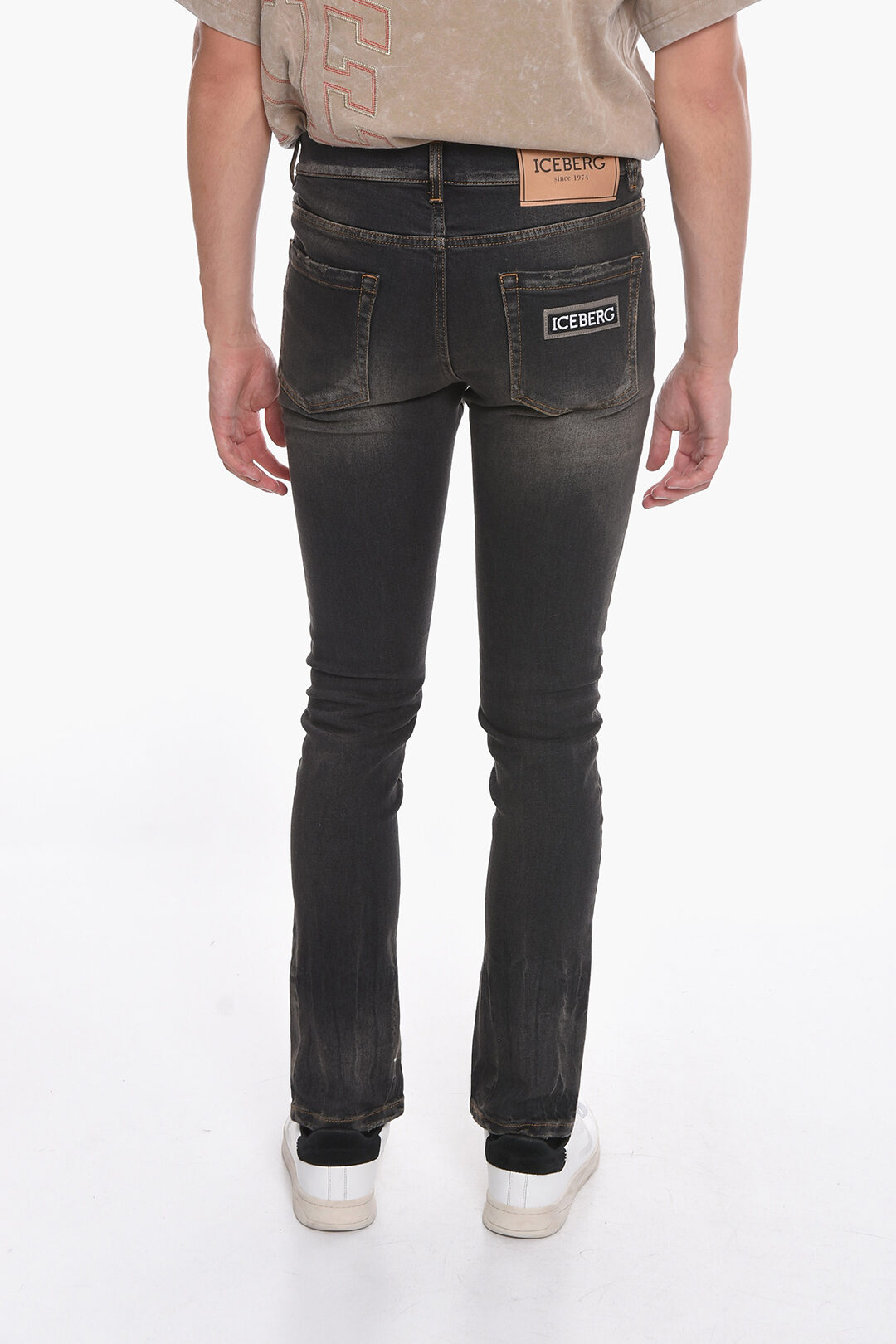 Dark Blue Slim Fit Denims For Men By Being Human Clothing