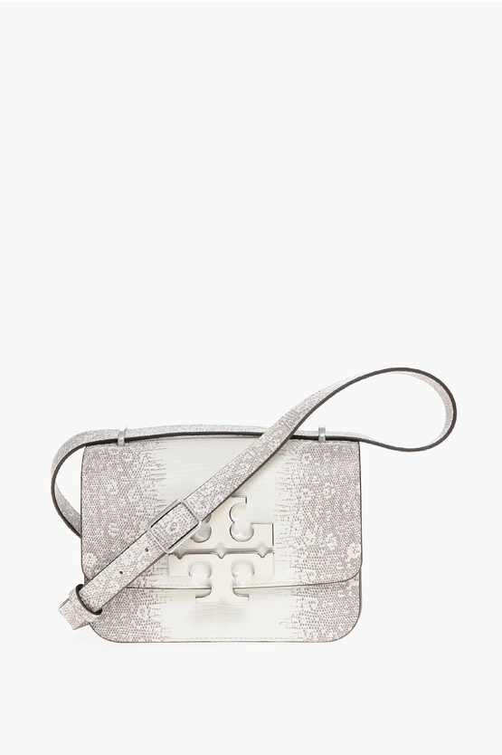 Tory Burch Lizard Effect Eleanor Leather Shoulder Bag