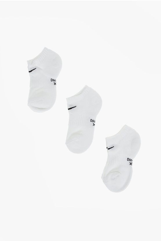 Nike Logo Embroidered 3 Socks Set In Multi