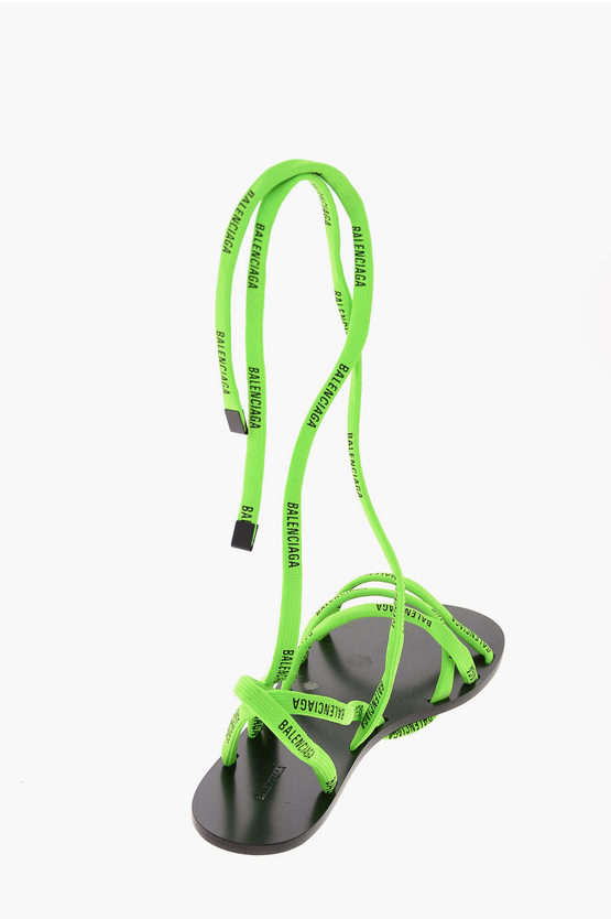 balenciaga tie up sandals