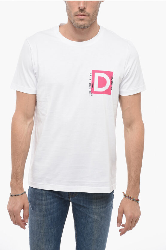 Shop Dondup Logo Print Crewneck T-shirt