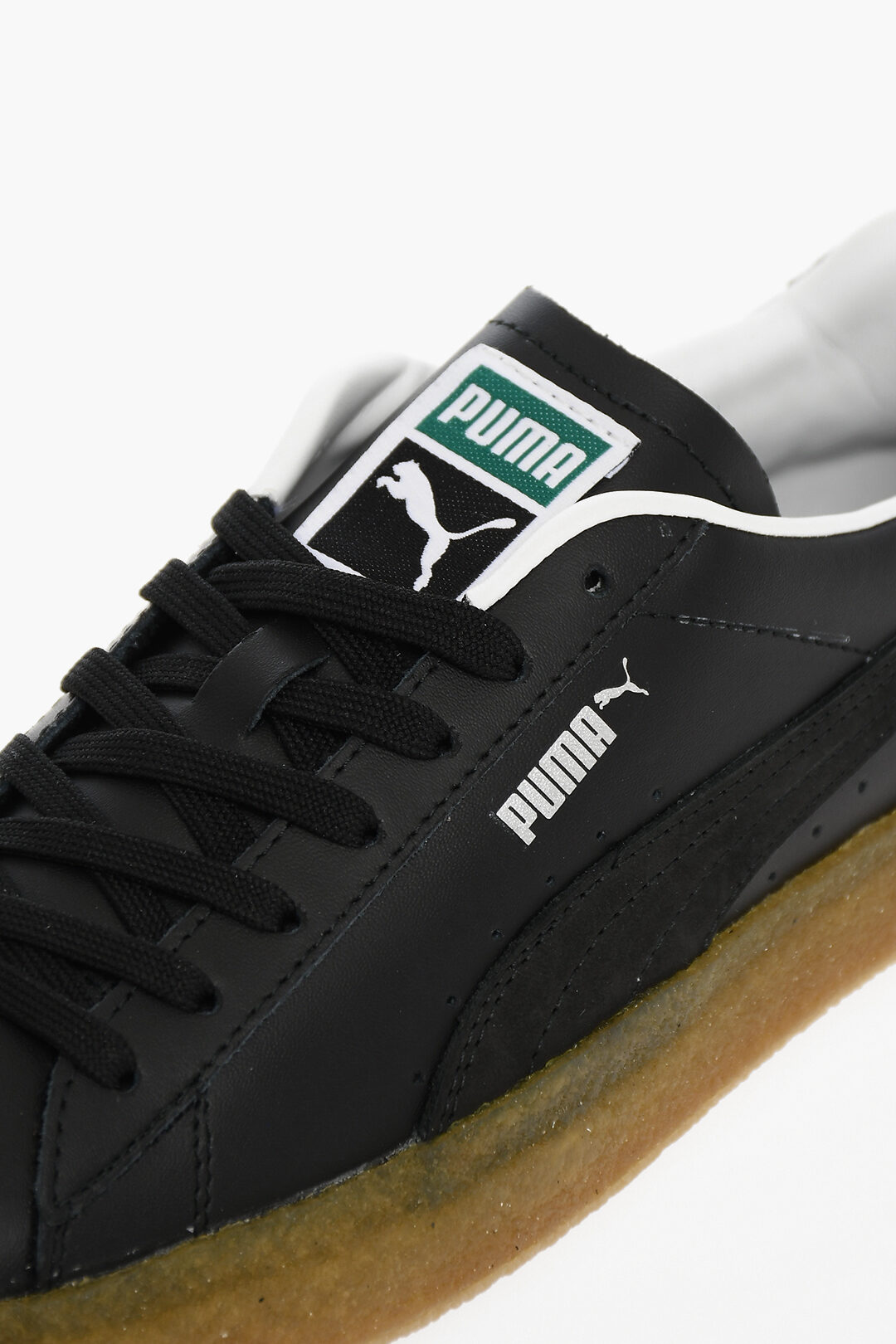 Puma Logo Print Leather SUEDE LUXE Low-top Sneakers - Glamood Outlet