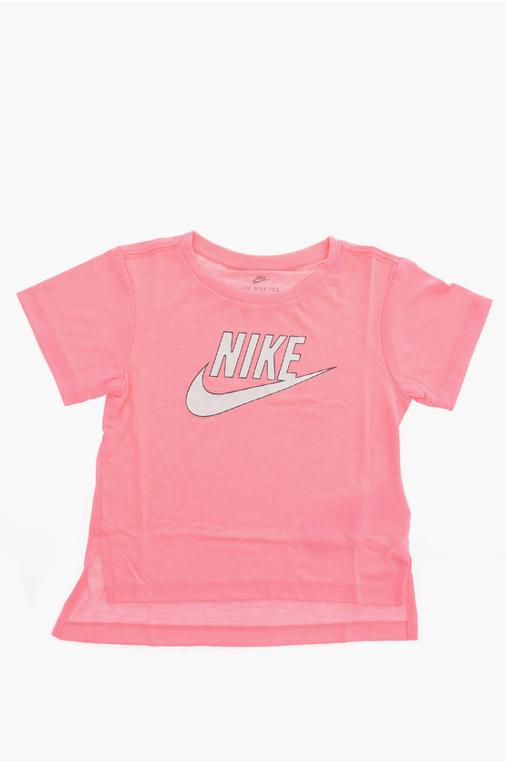 Nike Logo-print T-shirt In Pink