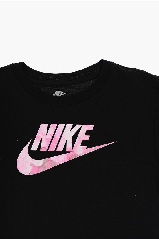 Logo Printed Boxy Fit Crew-neck T-Shirt