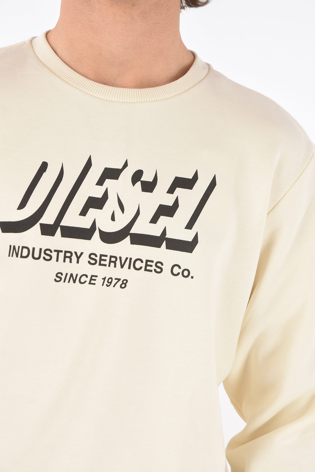 Diesel logo printed S-GIRK-A74 sweatshirt men - Glamood Outlet