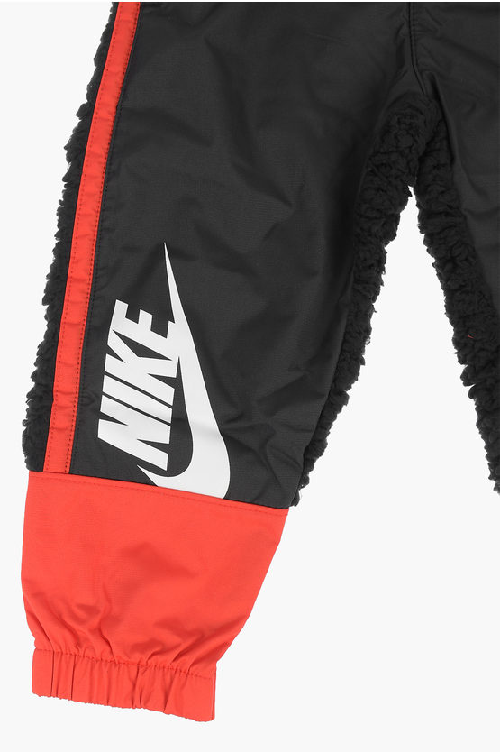 Logo Printed Sherpa Pants