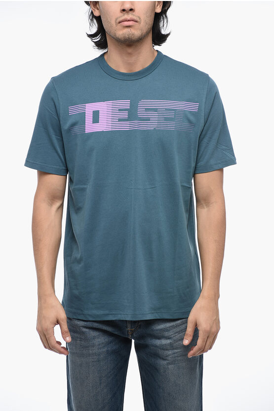 Shop Diesel Logo-printed T-just-e19 T-shirt