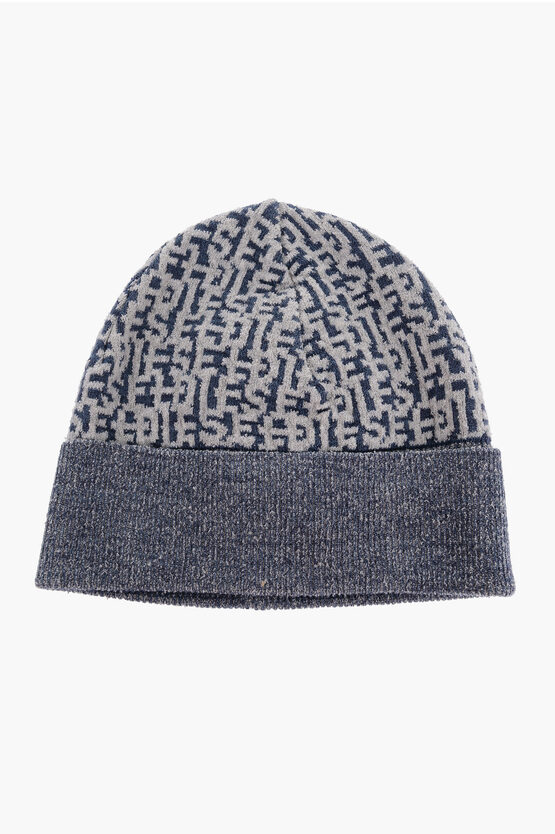 Shop Diesel Logoe Jaquard K-rook Beanie