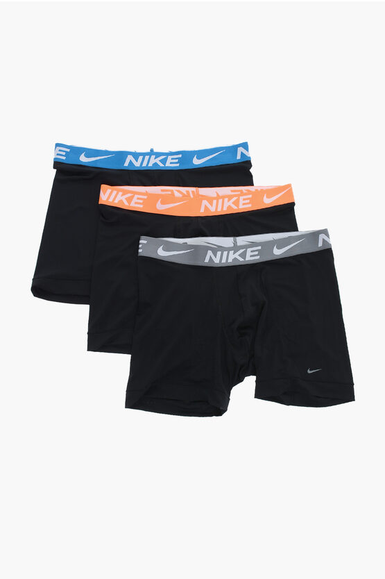 Nike Logoed At The Waist 3 Pairs Of Boxers Set In Black
