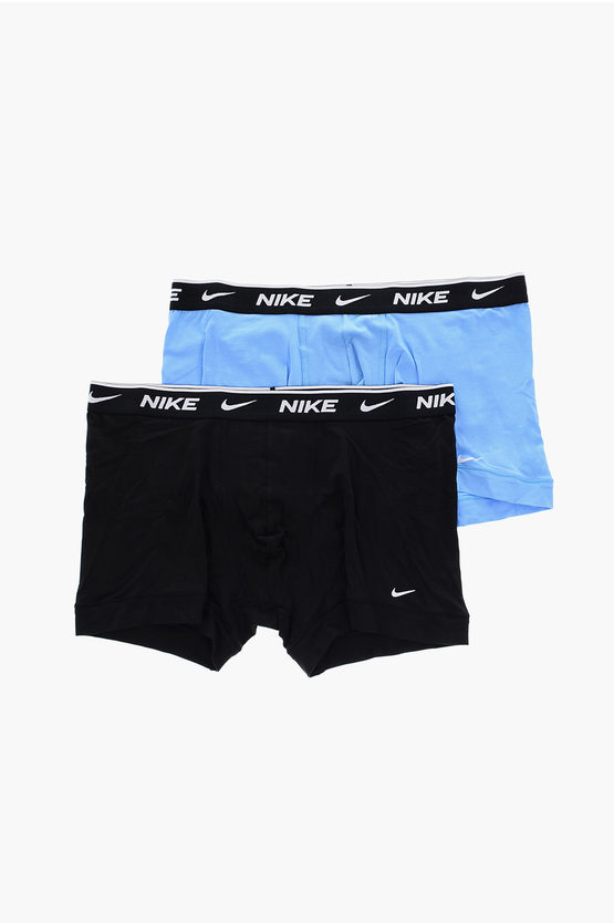 Nike Logoed At The Waist Boxer Set In Multi