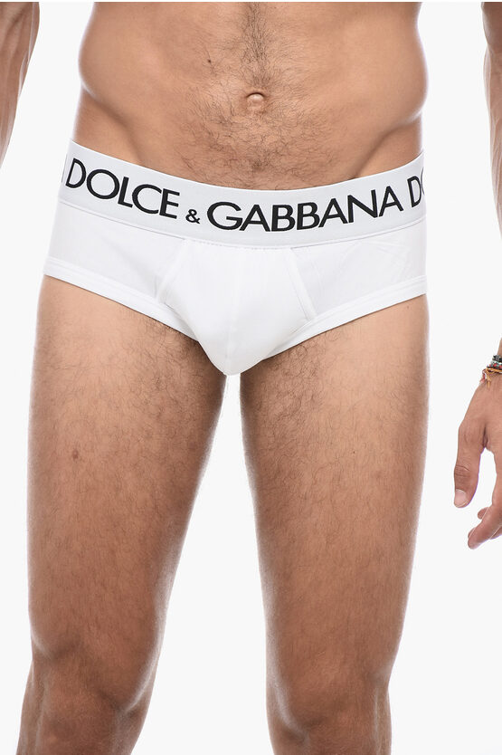 Shop Dolce & Gabbana Logoed Band 2 Slip Set