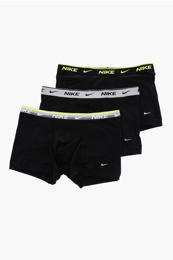 Nike Logoed Band At The Waist Set 3 Boxers In Black