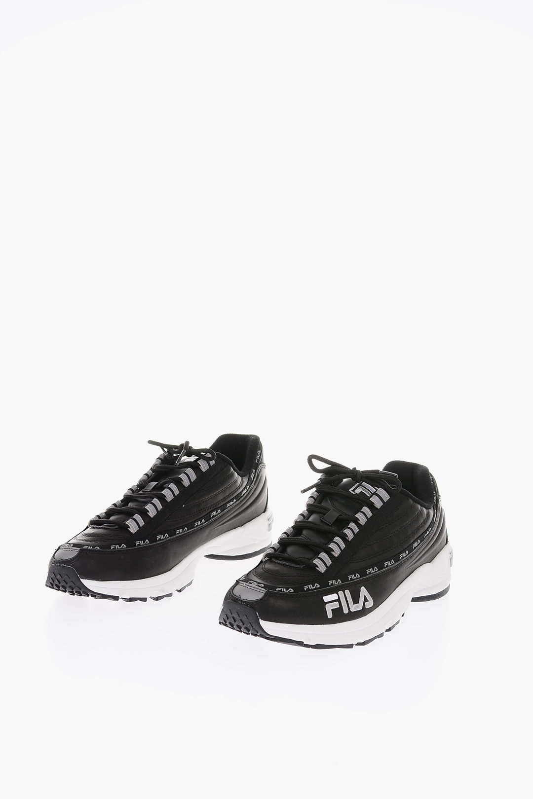 FILA logoed band leather DSTR97 low-top sneakers men - Glamood Outlet
