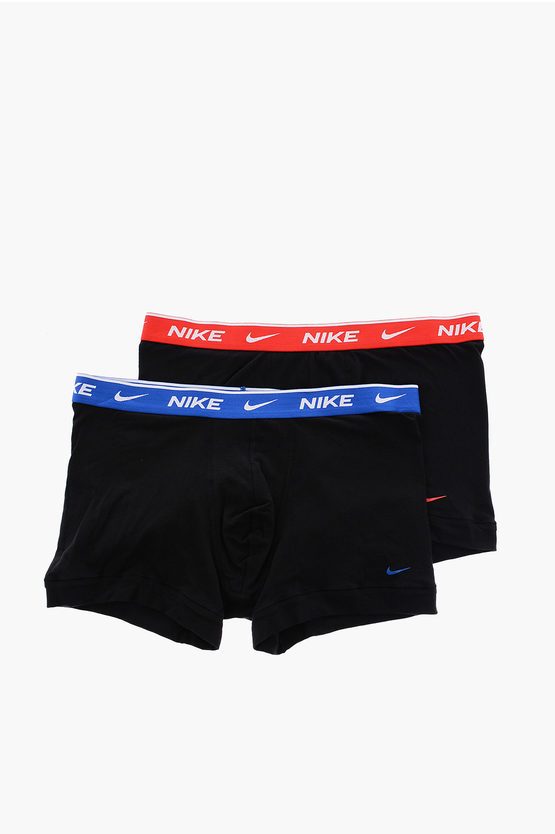 Nike Logoed Band On The Waist Set 2 Boxer In Black