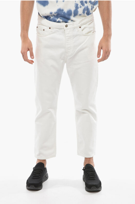 Harmony Logoed Button Regular Fit Damien Jeans 18,5cm In White