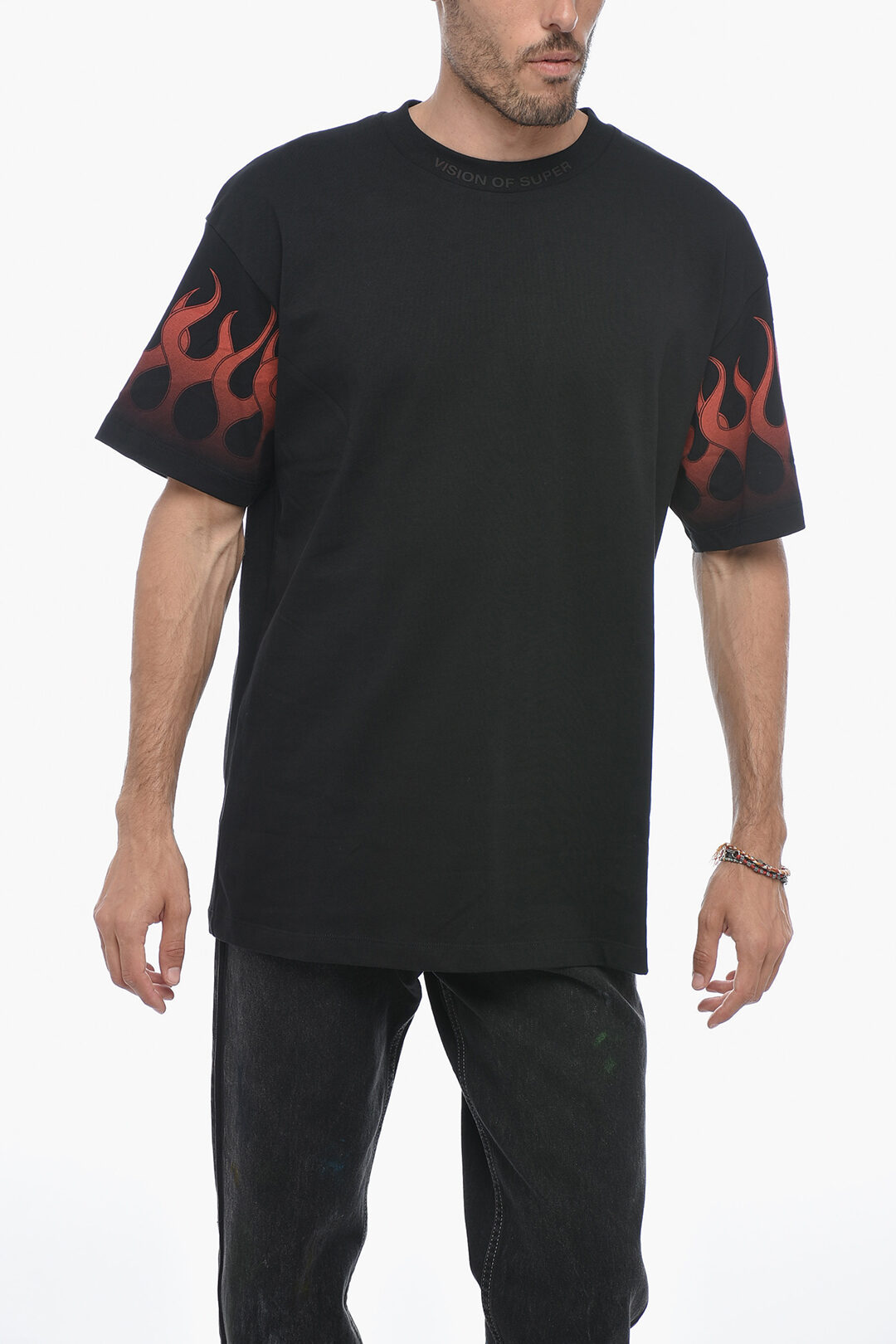 Vision Of Super Logoed Crewneck T-shirt men - Glamood Outlet