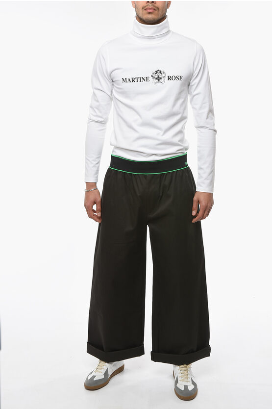 【送料&関税込】Bottega Veneta Loose-fitting Trousers Bottega Veneta Logoed Elastic Waistband Loose Fit Baggy