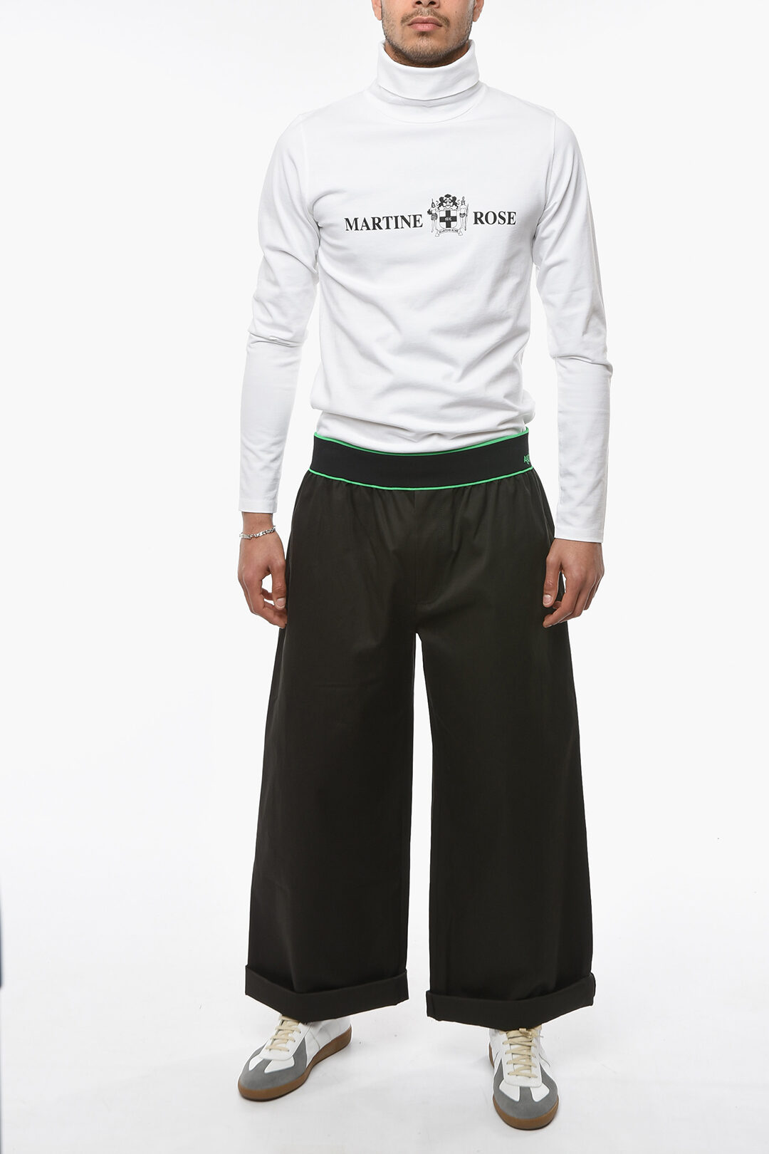 Bottega Veneta Logoed Elastic Waistband Loose Fit Baggy