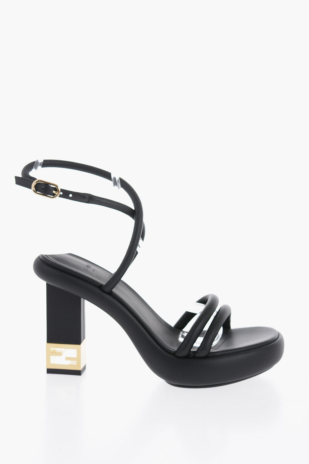 Fendi Logoed Heel Leather Sandals 10cm women - Glamood Outlet Fendi Logoed Heel Leather Sandals 10cm women - Glamood Outlet