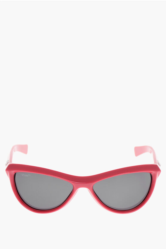 Off-white Logoed Rods Atlanta Sunglasses In Brown