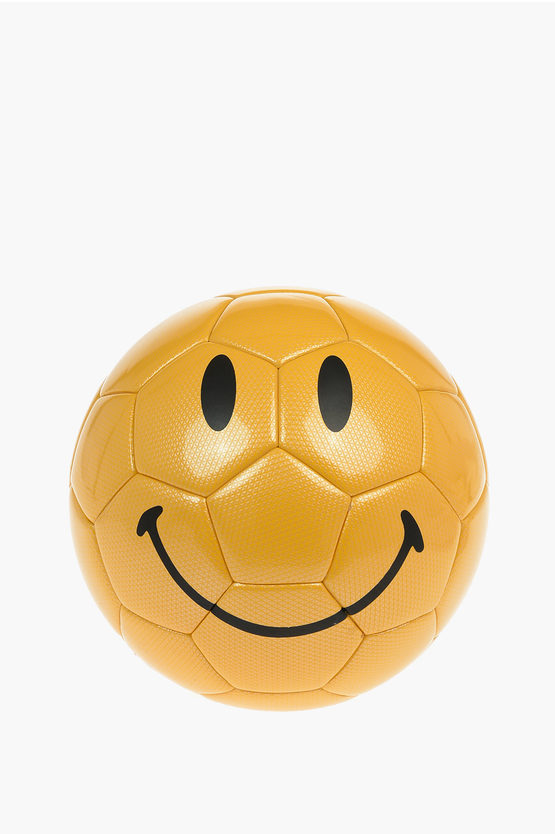 Market Logoed Smiley Soccer Ball In Yellow