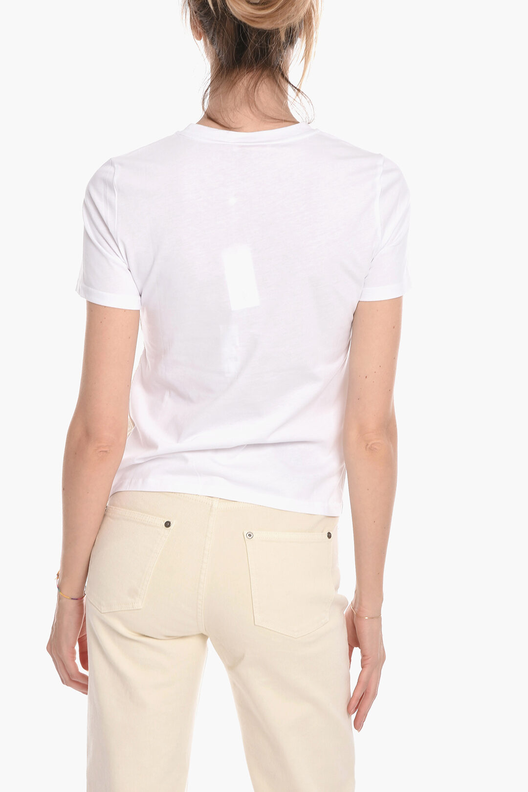 Tory Burch Logoed T-shirt with Broderie Anglaise women - Glamood