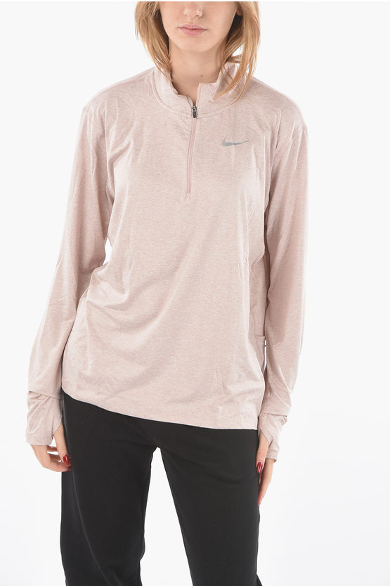Nike Long Sleeve Dri-fit T-shirt In Pink