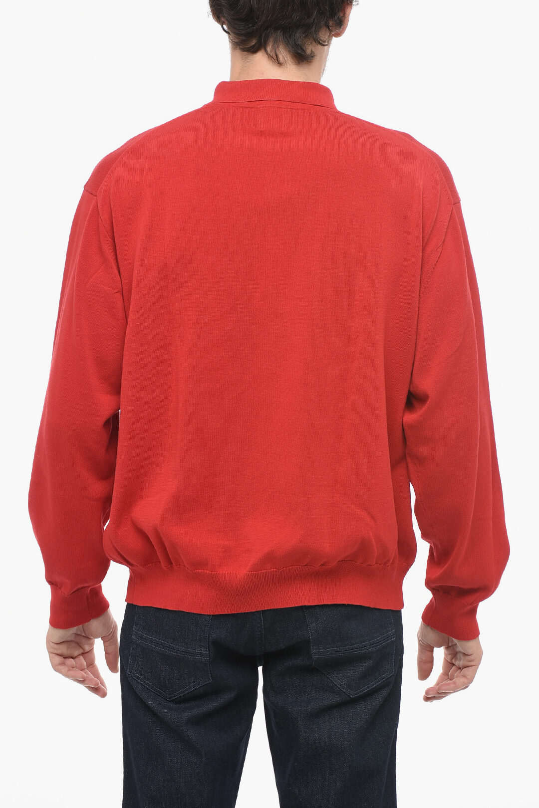 J.Press Long-Sleeve Polo with Ribbed Hem men - Glamood Outlet