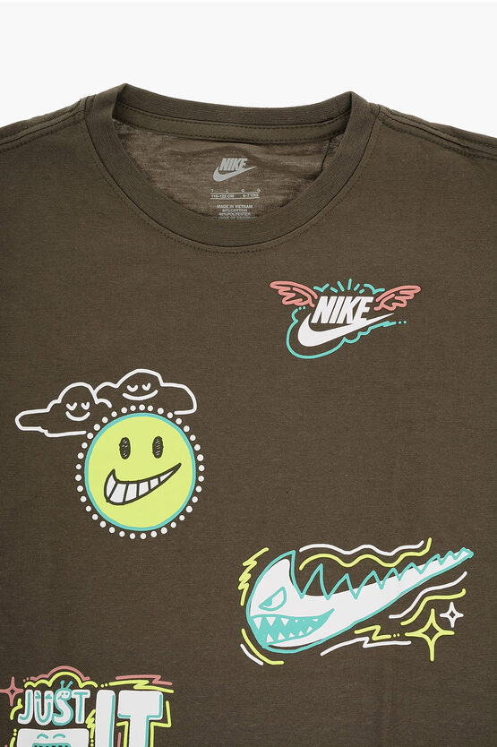 Long Sleeve Printed Loose Fit T-Shirt