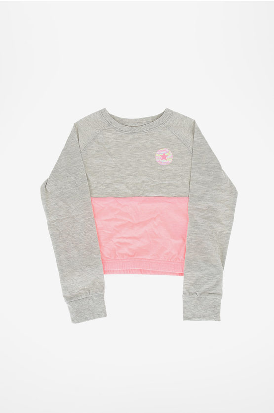 Converse Long Sleeve T-shirt In Gray