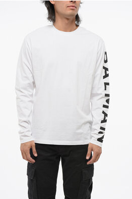 関税込 DSQUARED2 University Varsity Tシャツ ロンT Dsquared2 Varsity Fit D2 UNIVERSITY T-Shirt with Tape Detail