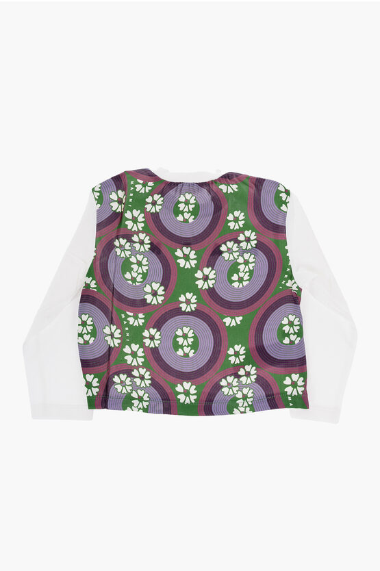 Long Sleeved Double-Fabric Crew-neck T-Shirt