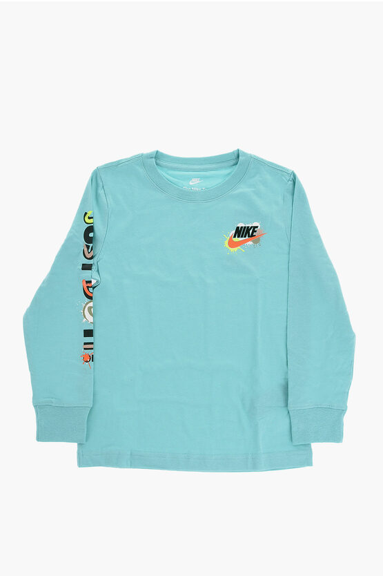 Shop Nike Long Sleeved Express Yourself Crew-neck T-shirt