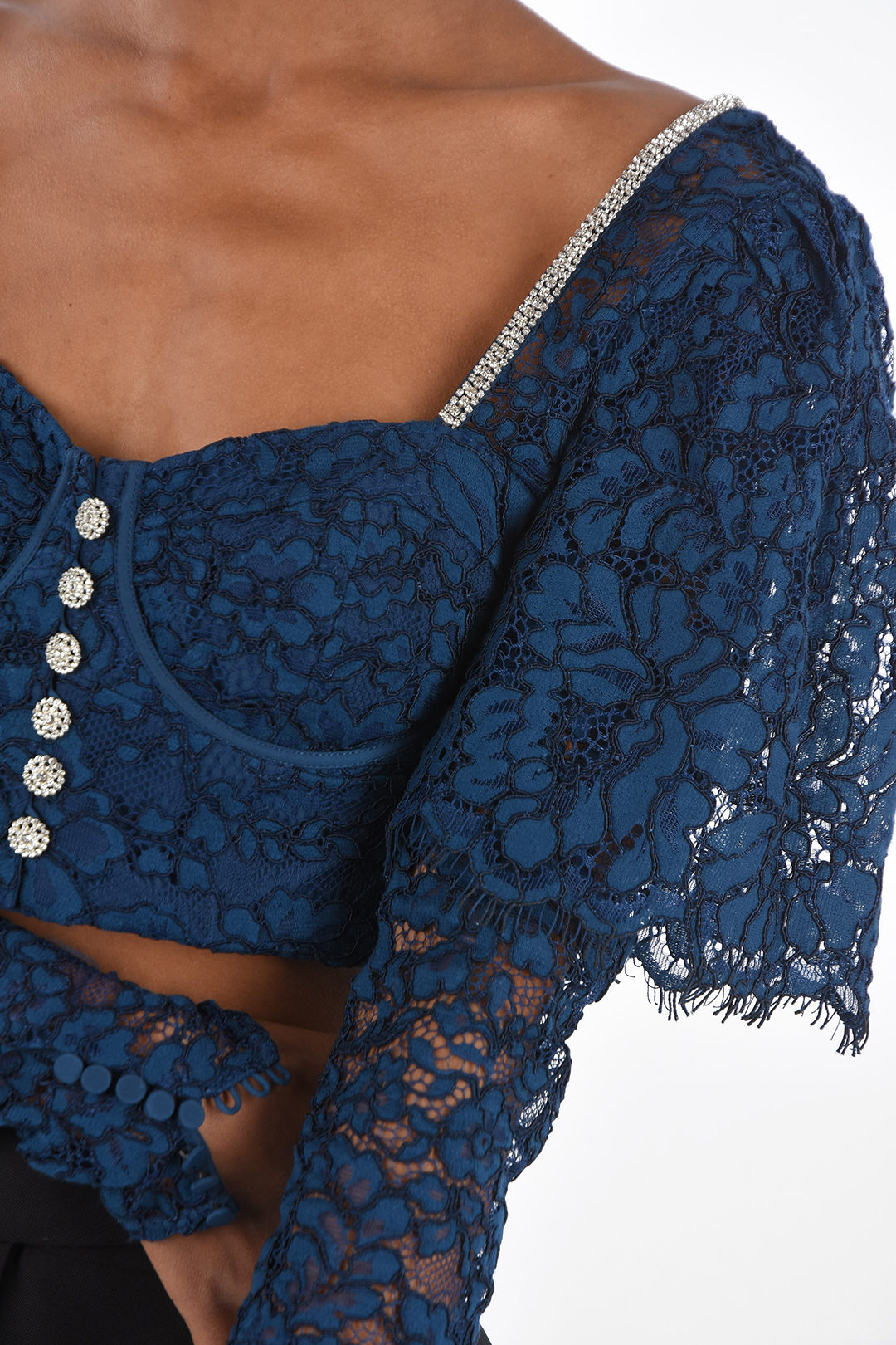 トップス shalomclub SL PURO LACE TOP リアル KNOW DON'T I club shalom LACE トップス (GRAY) TOP