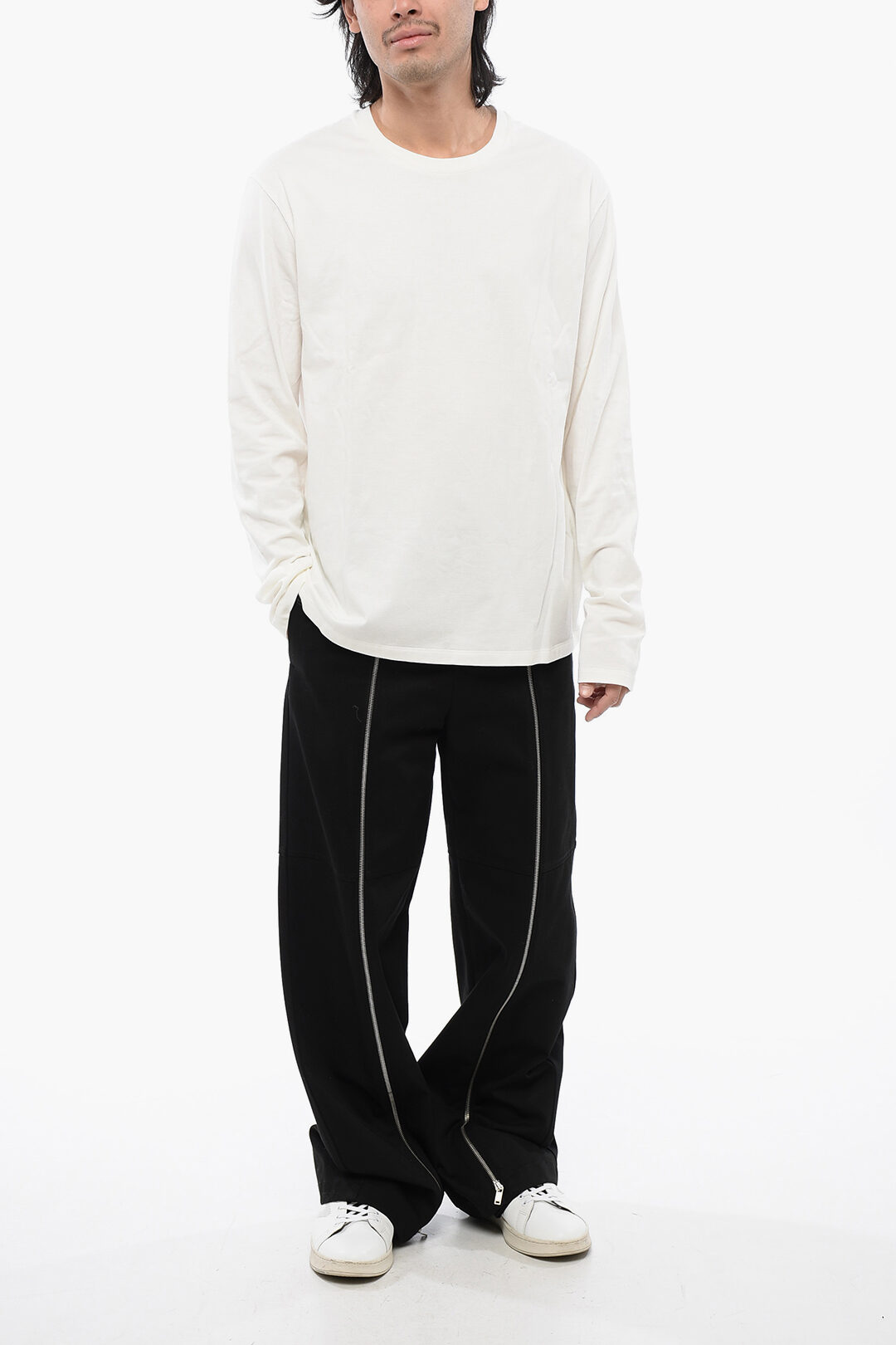Jil Sander Long Sleeved LOOKING FOR MIRACLES T-Shirt men - Glamood