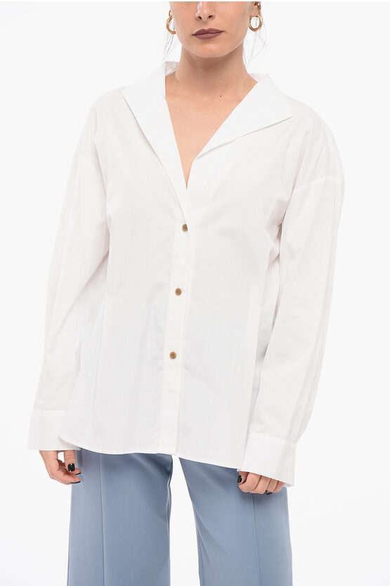 Vince Long Sleeved Pleated Shirt