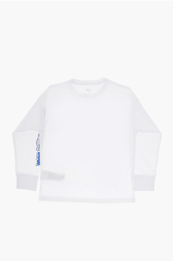 Long-sleeved Printed Crew-neck T-Shirt