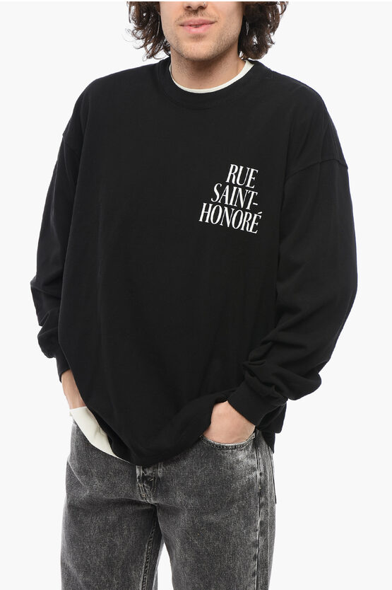 1989 Studio Long Sleeved Rue-saint-honore Crew-neck T-shirt