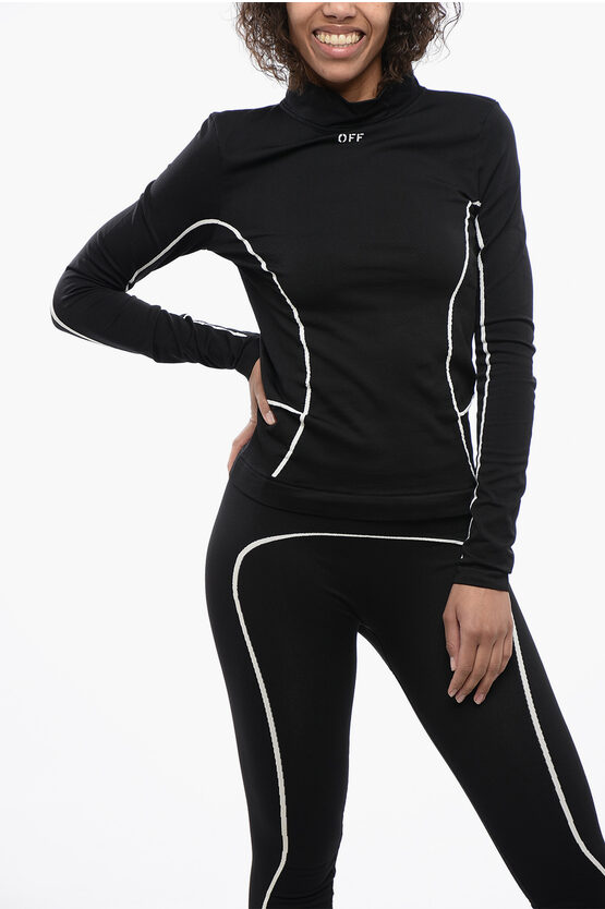 Off-white Long Sleeved Seamless Active Top