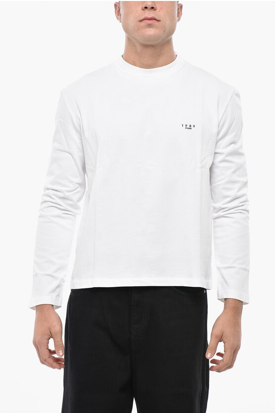 1989 Studio Long-sleeved T-shirt With Embroidered Logo In White