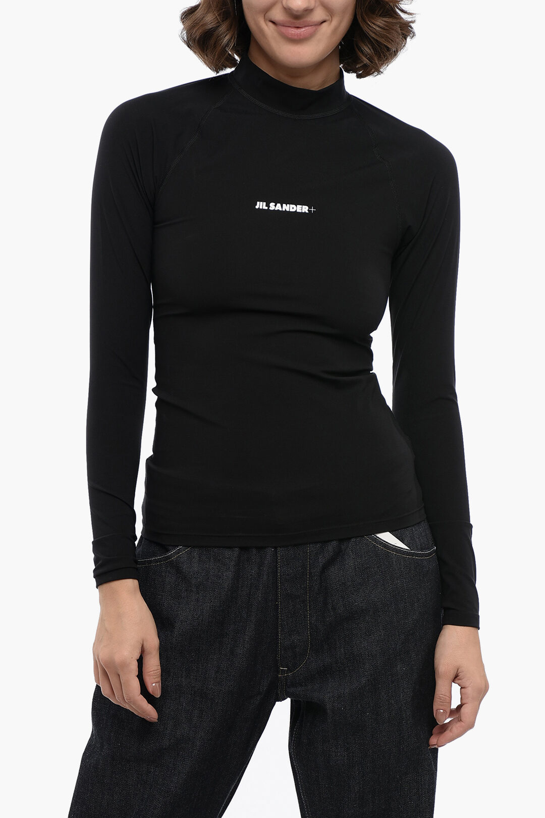 JIL SANDER Side Tassel Long Sleeve Top