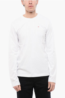 Diesel RED TAG Long Sleeved Solid Color T-JUST-LS-D Crew