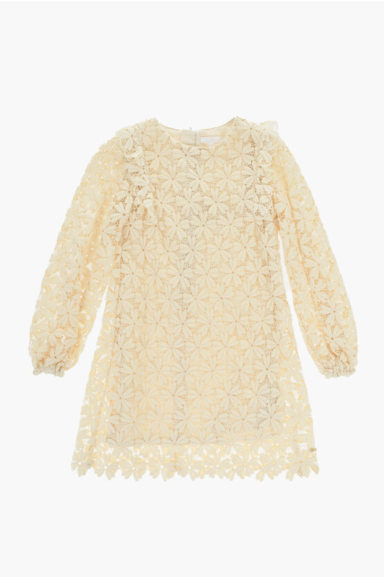 Chloé Long Sleeves Embroidery Dress
