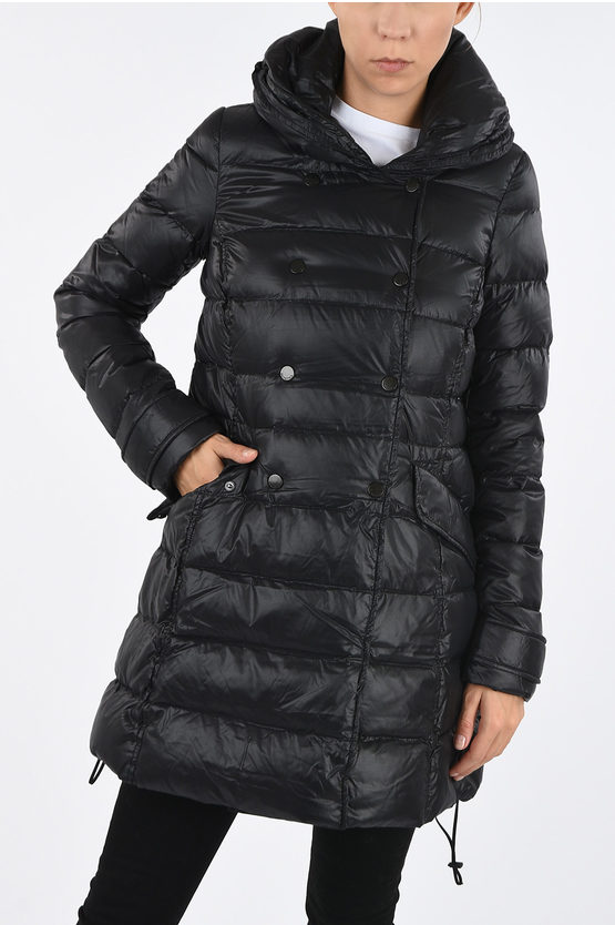 double breasted down coat