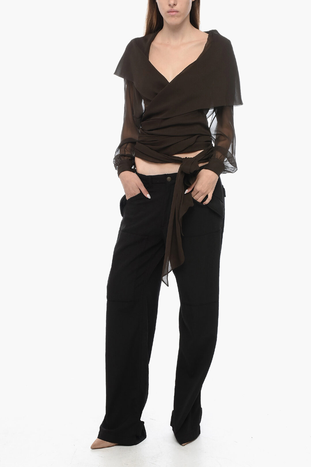 Etro Loose-Fit Cargo Pants with Velcro Detail women