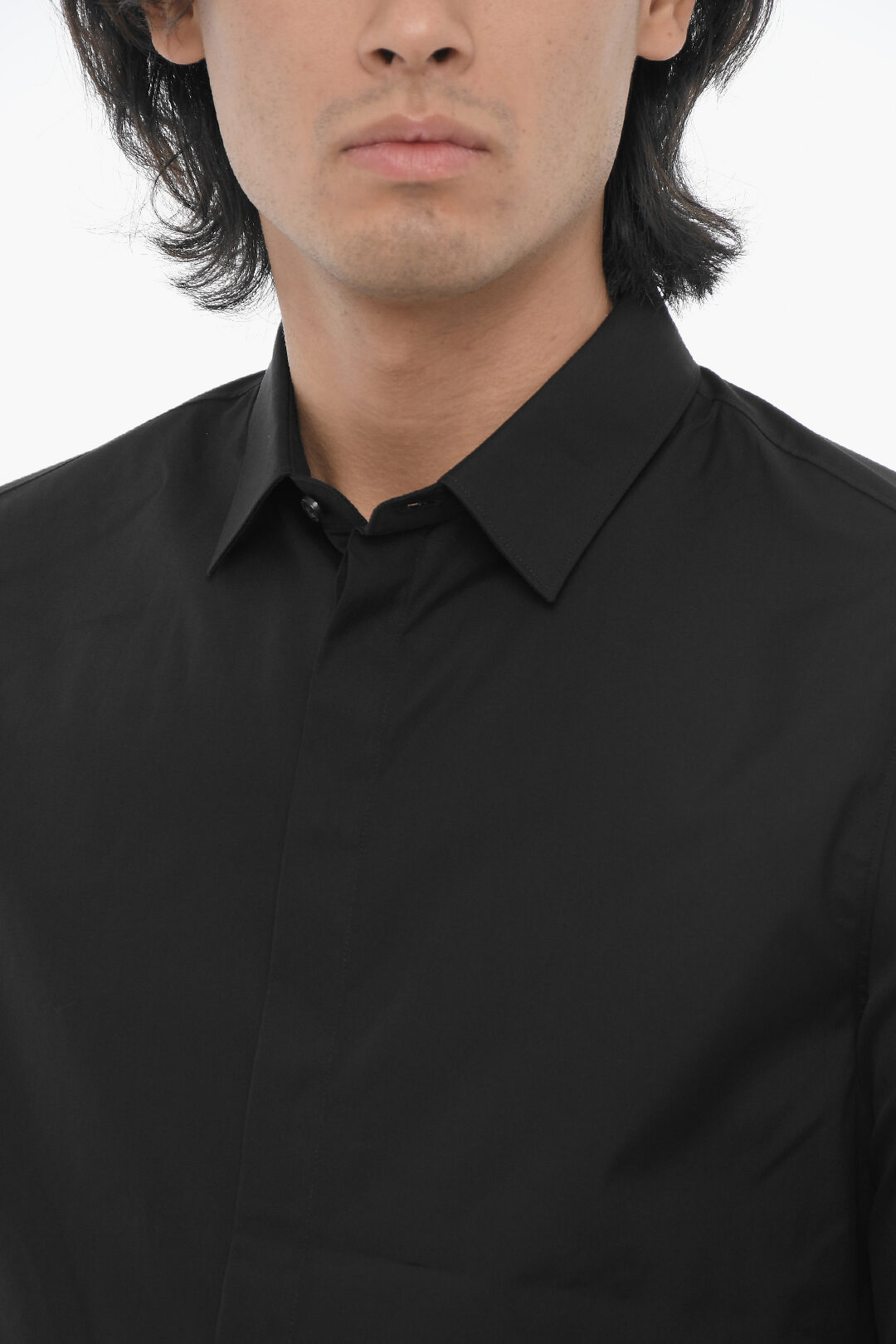 Neil Barrett Loose Fit Casual Shirt with Contrast Details